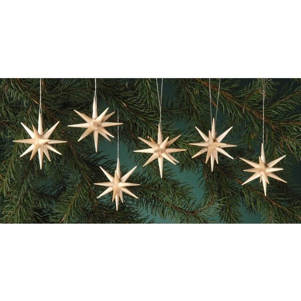 Albin Preissler Christbaumschmuck aus Holz, Handwerkskunst aus dem Erzgebirge (6-tlg), Weihnachtsdeko