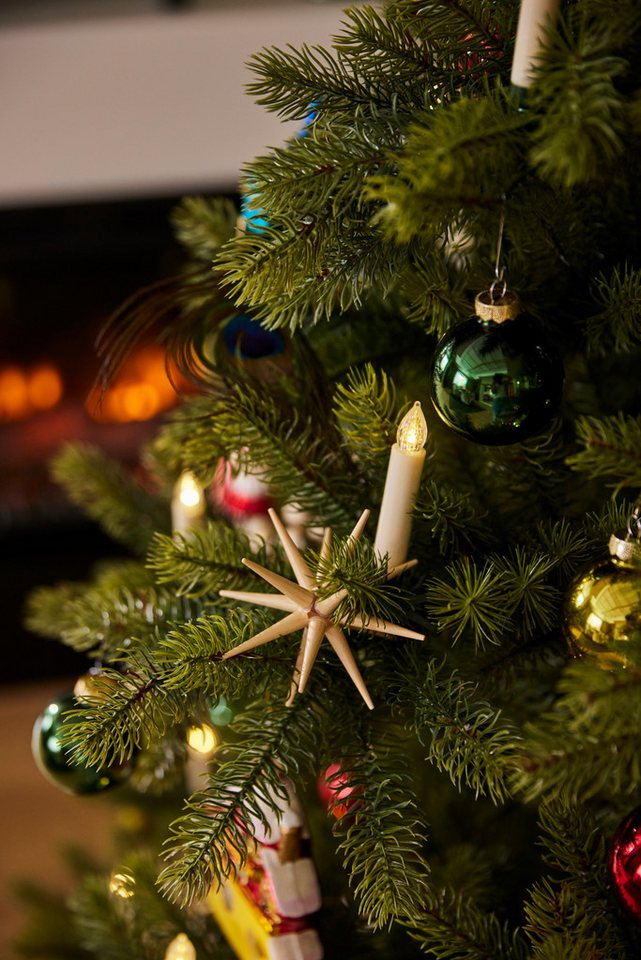 Albin Preissler Christbaumschmuck aus Holz, Handwerkskunst aus dem Erzgebirge (6-tlg), Weihnachtsdeko – Bild 4 von 5