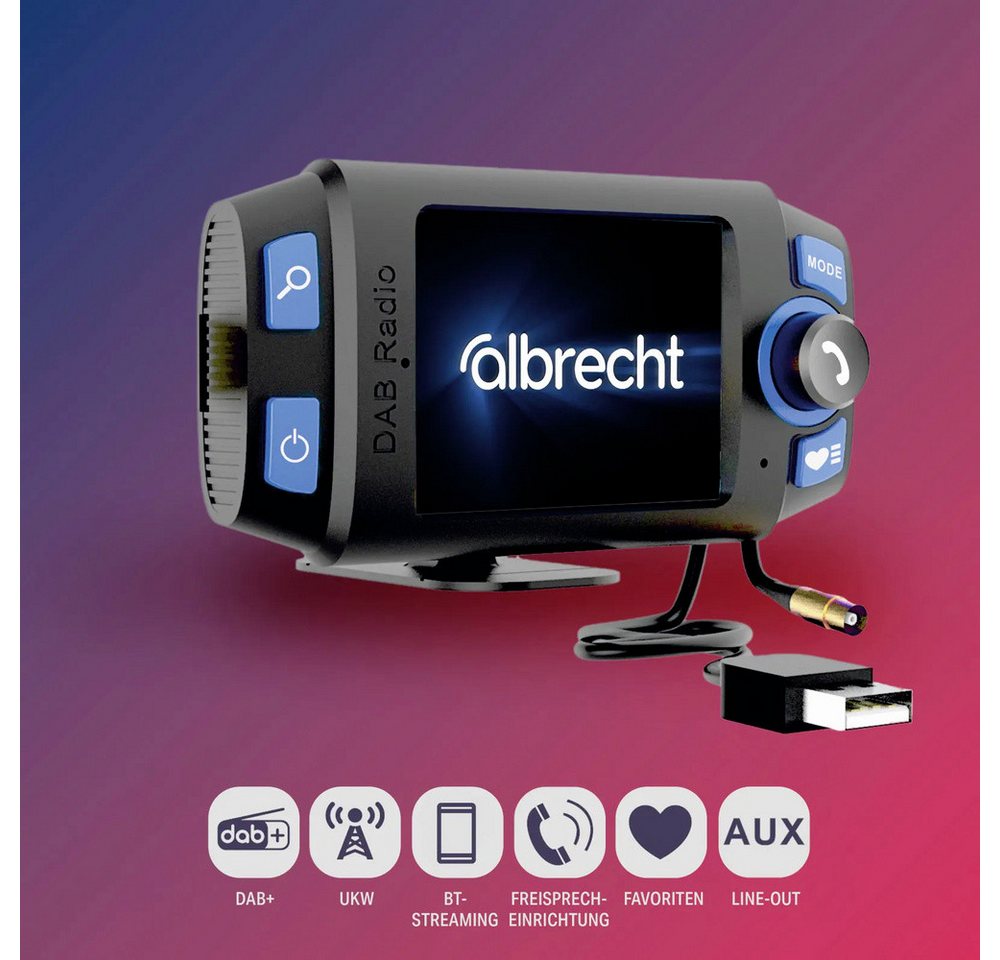 Albrecht Albrecht DR 55 Mini DAB+ Empfänger Bluetooth Musikstreaming, Freisprec Digitalradio (DAB) – Bild 4 von 5