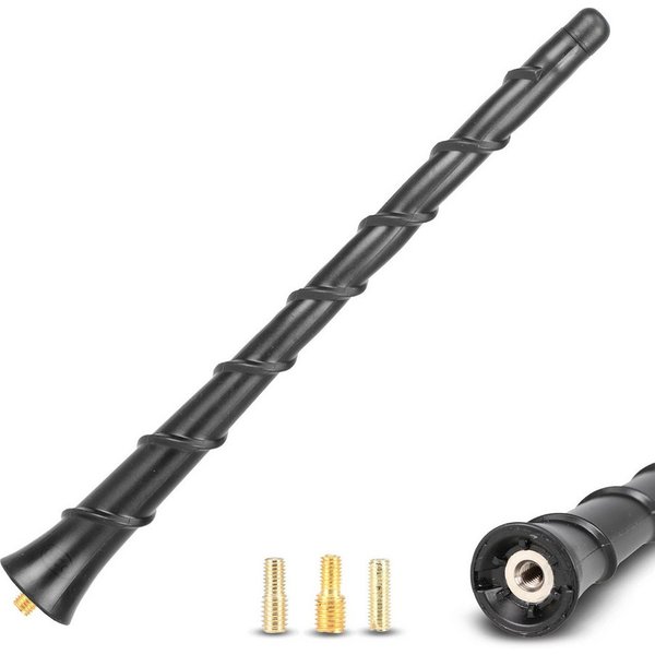 alca Dachantenne Auto 20 cm Universal Spiral Fat FM AM schwarz M5 M6 M7 Autoradio-Ersatzantennenstab (AM/FM)