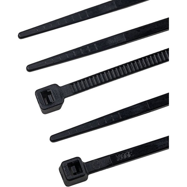 alca Kabelbinder Kabelbinder 2,5*150mm 100 St. schwarz 8 Kg zugfest UV-beständig (100-St)