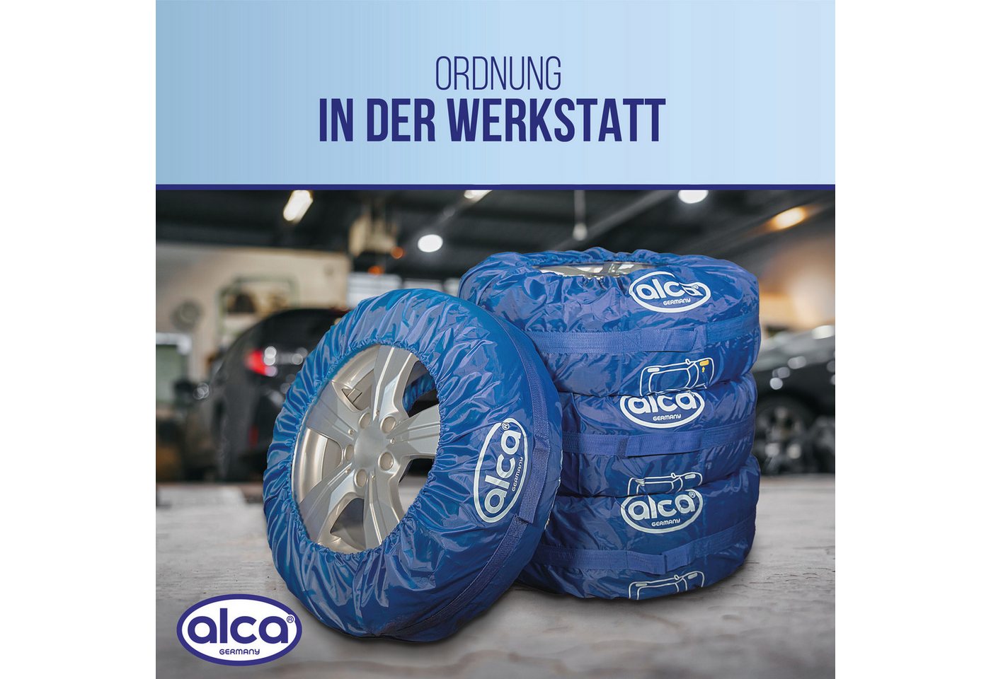 alca Reifentasche Reifentaschen-Set Tragegriff Reifenmarkierung 4-teilig 13"-18" für SUV (4-tlg) – Bild 3 von 5