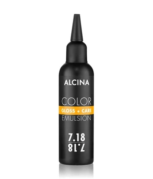 ALCINA Color Gloss+Care Emulsion 7.18 Mittelblond-Asch-Silber Haartönung · 100 ml