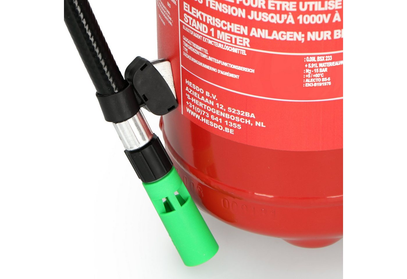 Alecto Schaum-Feuerlöscher BS-6, (1-St) simpel & sofort einsatzbereit, ideal für jeden Ort inkl. Aufhängung – Bild 5 von 5