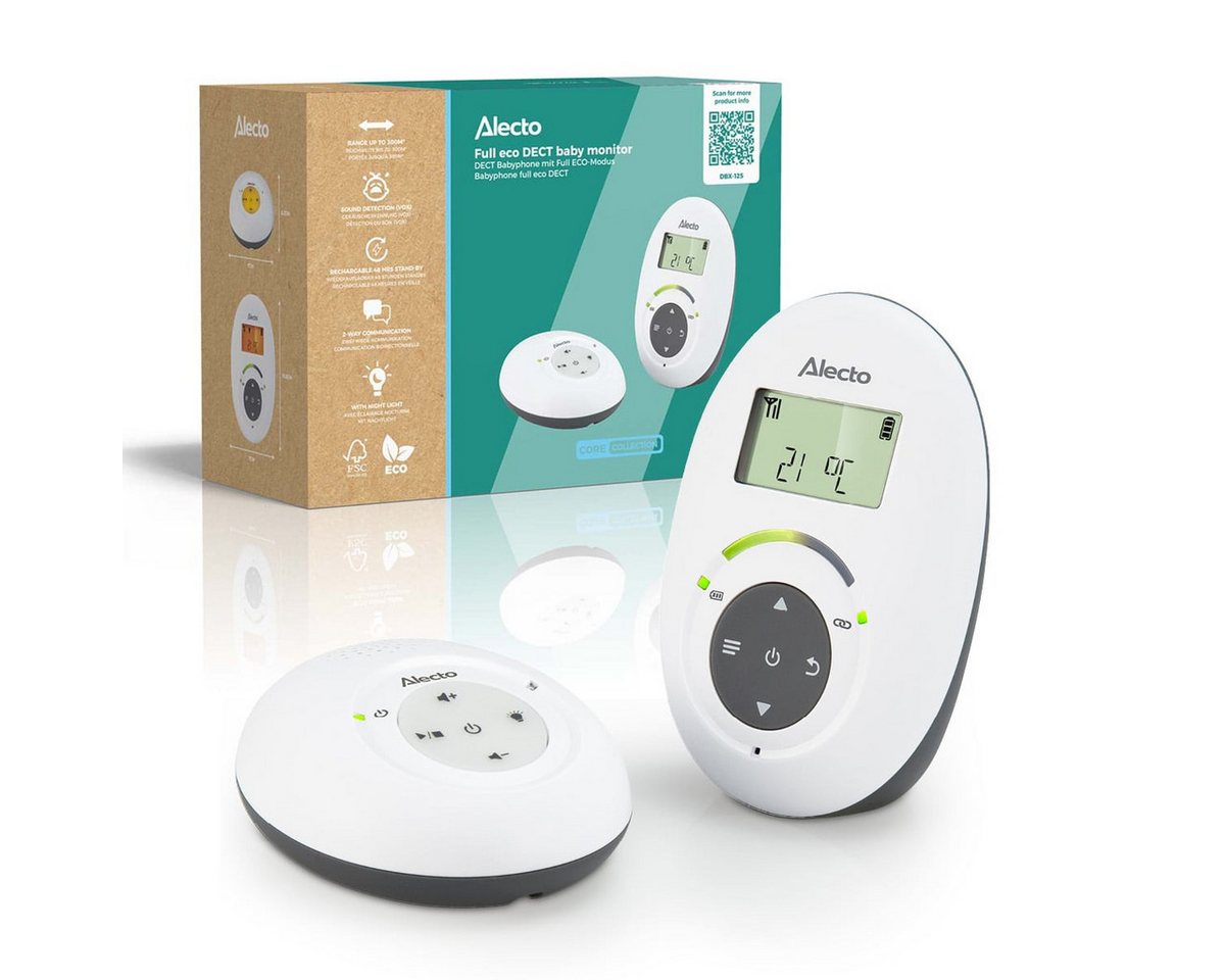 Alecto Video-Babyphone DBX-125, 1-tlg., Full ECO-Modus, DECT-Klangqualität, Rücksprechfunktion, Nachtlicht – Bild 3 von 5