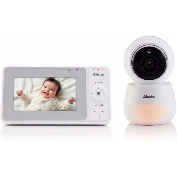 Alecto Video-Babyphone DVM2043, 1-tlg., Nachtsicht, Gegensprechfunktion, VOX, Nachtlicht, schwenkbar