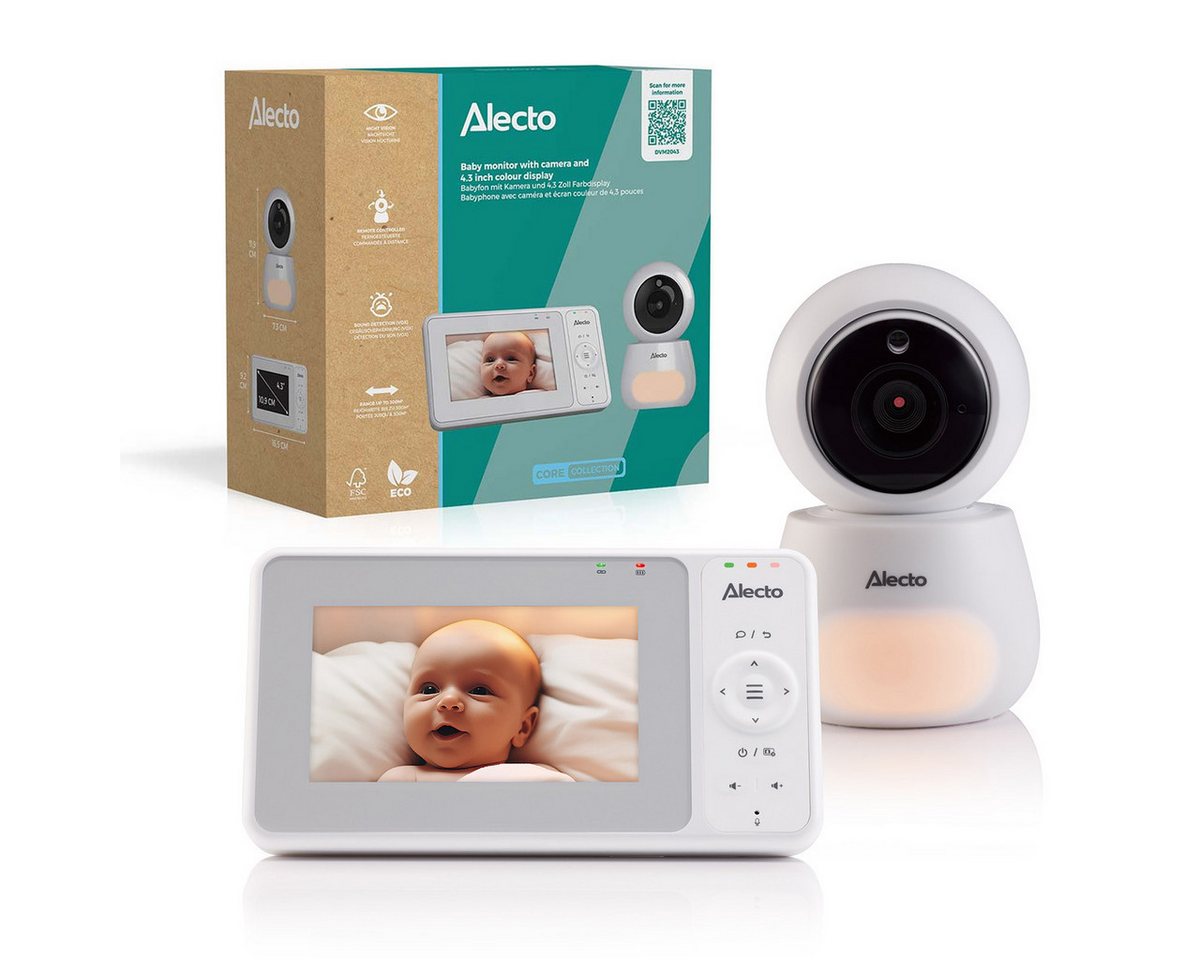 Alecto Video-Babyphone DVM2043, 1-tlg., Nachtsicht, Gegensprechfunktion, VOX, Nachtlicht, schwenkbar – Bild 3 von 5