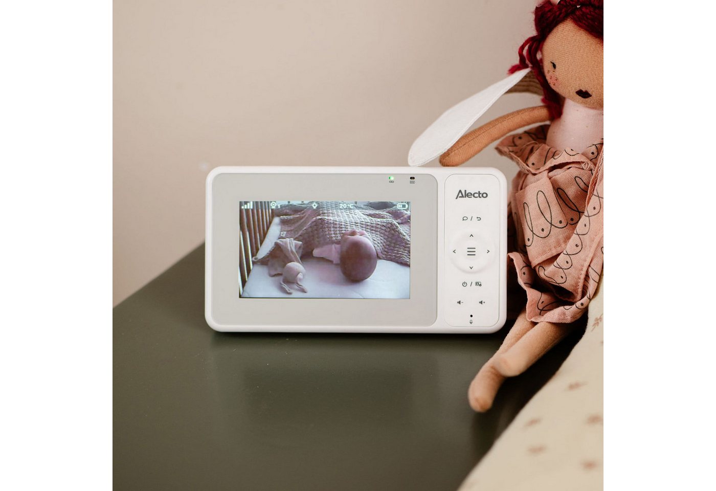 Alecto Video-Babyphone DVM2043, 1-tlg., Nachtsicht, Gegensprechfunktion, VOX, Nachtlicht, schwenkbar – Bild 5 von 5