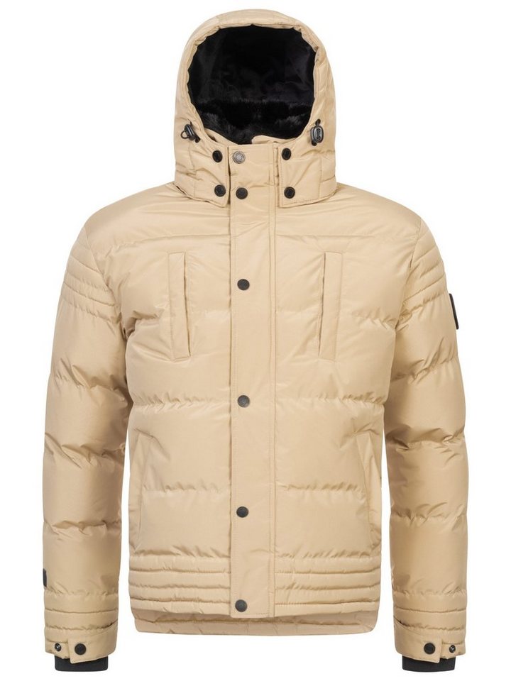 Alessandro Salvarini Winterjacke ASFabiano mit warmem Teddyfell und abnehmbarer Kapuze – Bild 4 von 5