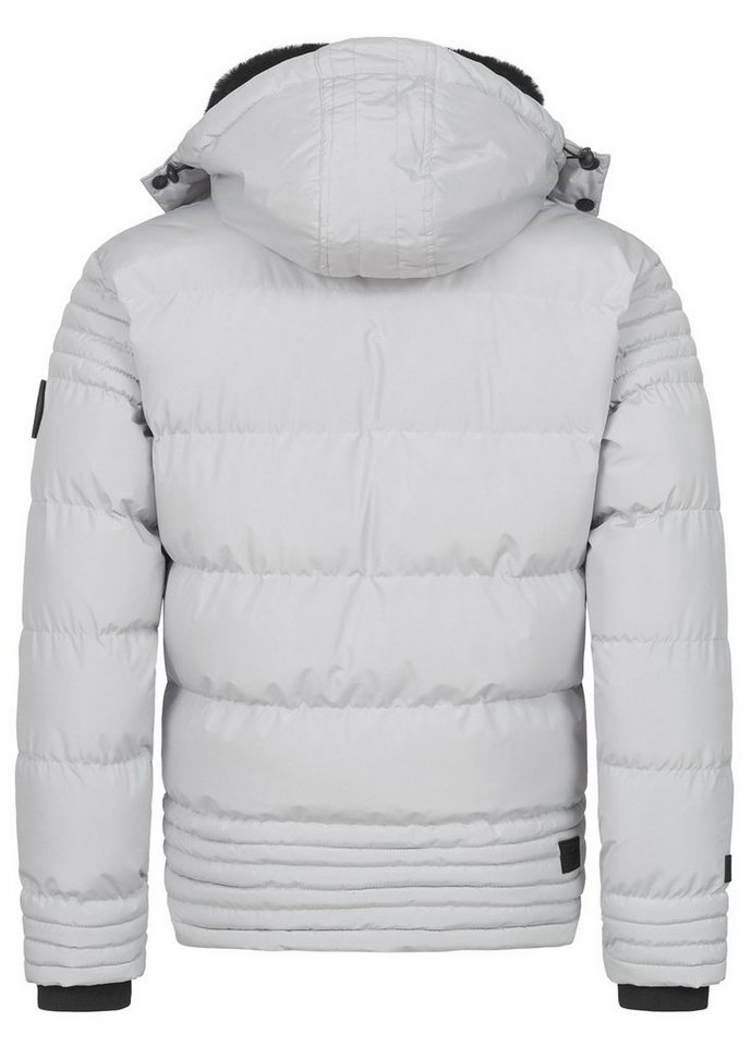 Alessandro Salvarini Winterjacke ASFabiano mit warmem Teddyfell und abnehmbarer Kapuze – Bild 5 von 5