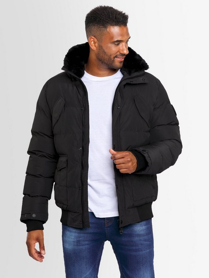 Alessandro Salvarini Winterjacke ASLeonio mit warmem Teddyfell und abnehmbarer Kapuze – Bild 3 von 5