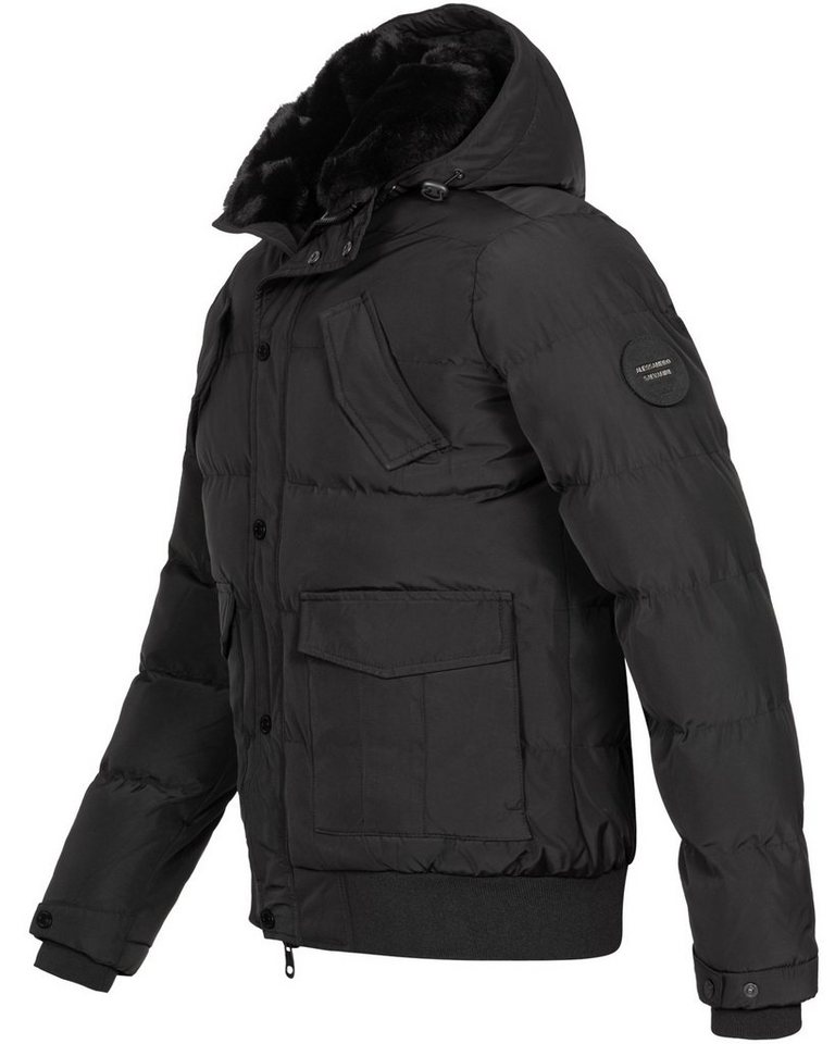 Alessandro Salvarini Winterjacke ASLeonio mit warmem Teddyfell und abnehmbarer Kapuze – Bild 5 von 5