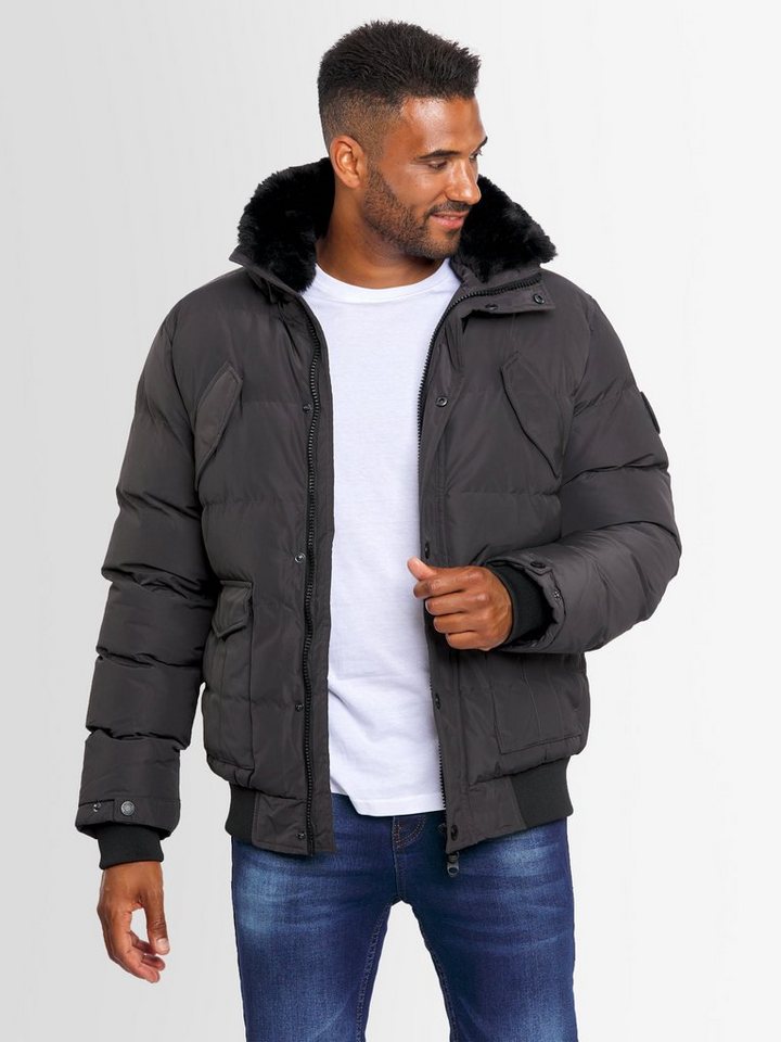 Alessandro Salvarini Winterjacke ASLeonio mit warmem Teddyfell und abnehmbarer Kapuze – Bild 3 von 5