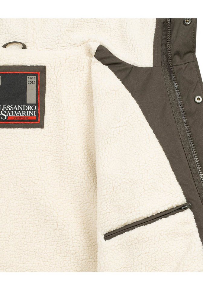 Alessandro Salvarini Winterjacke ASMauro mit warmem Teddyfell – Bild 5 von 5