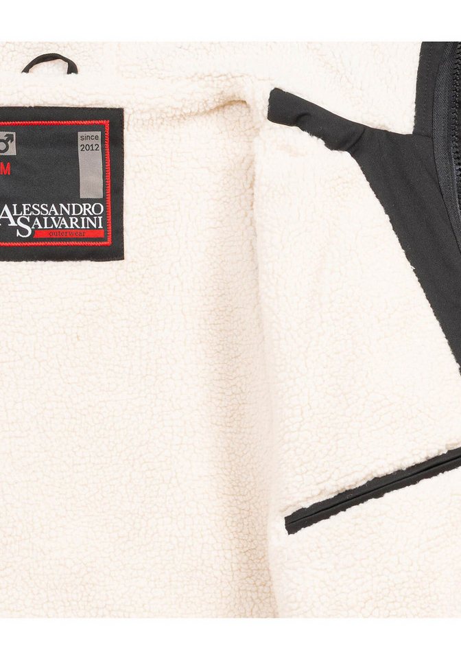 Alessandro Salvarini Winterjacke ASMauro mit warmem Teddyfell – Bild 5 von 5