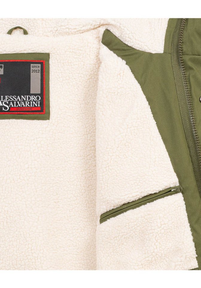 Alessandro Salvarini Winterjacke ASMauro mit warmem Teddyfell – Bild 5 von 5