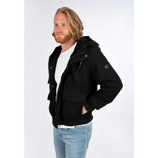Alessandro Salvarini Winterjacke Herren mit Teddyfutter – Parka mit Kapuze Warme Jacke mit Teddyfell und vielen Taschen