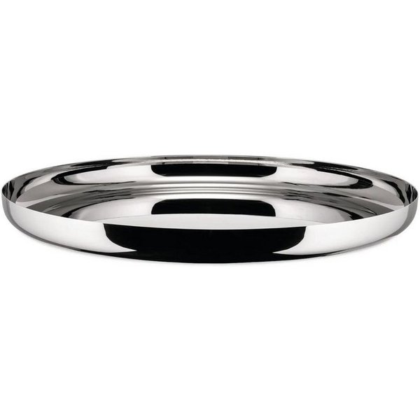 Alessi Tablett JM14/35 glänzend poliert, Edelstahl