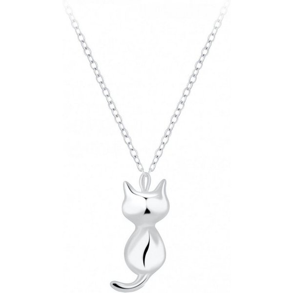 ALEXANDER YORK Kette mit Anhänger KATZE 3d, 2-tlg., 925 Sterling Silber
