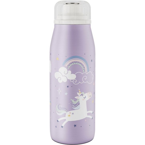 Alfi Isolierflasche KIDS ISO BOTTLE, Edelstahlkörper, spülmaschinenfest, 12h heiß & 24h kalt, Trinköffnung mit konsistentem Trinkfluss