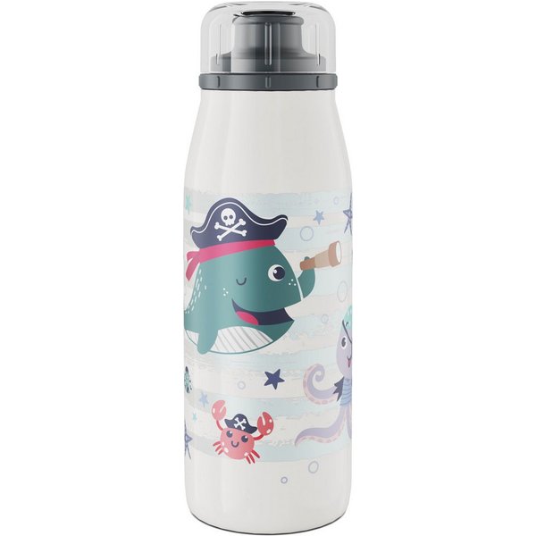 Alfi Isolierflasche KIDS ISO BOTTLE, Edelstahlkörper, spülmaschinenfest, 12h heiß & 24h kalt, Trinköffnung mit konsistentem Trinkfluss