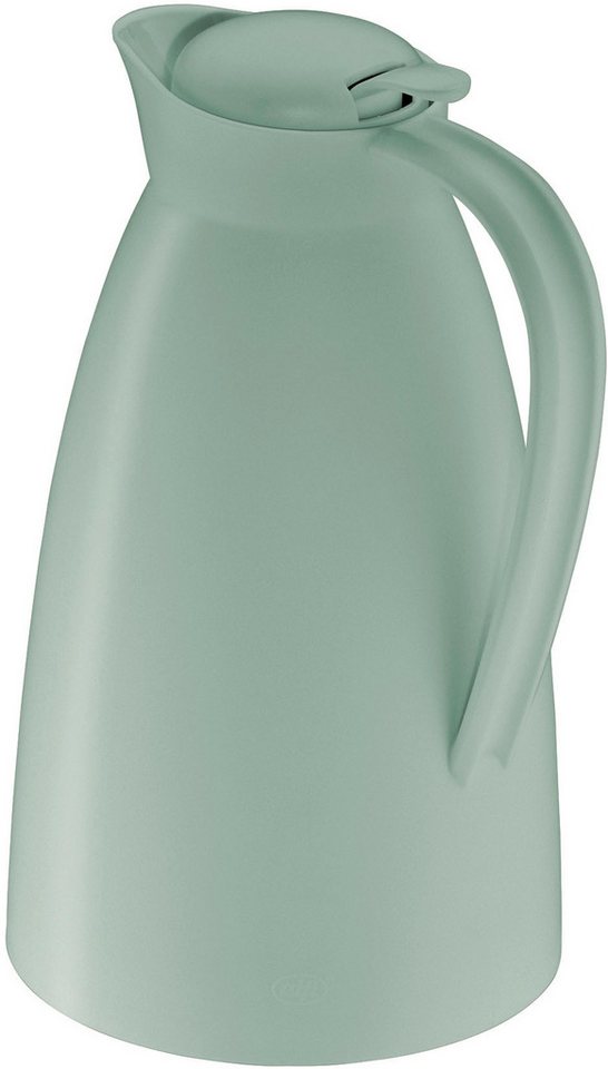 Alfi Isolierkanne ECO, mit Hartglaseinsatz, 1 l, (1-St), 12h heiß & 24h kalt, Drehverschluss mit bequemem Druckknopf – Bild 4 von 5