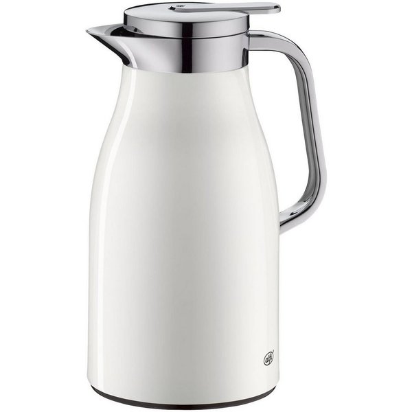 Alfi Isolierkanne SKYLINE, mit Hartglaseinsatz und ergonomischem Griff, 1 l, (1-St), 12h heiß & 24h kalt, Drehverschluss mit bequemem Druckknopf