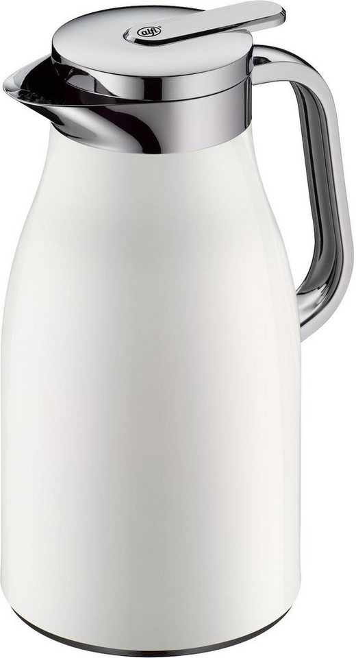 Alfi Isolierkanne SKYLINE, mit Hartglaseinsatz und ergonomischem Griff, 1 l, (1-St), 12h heiß & 24h kalt, Drehverschluss mit bequemem Druckknopf – Bild 2 von 5