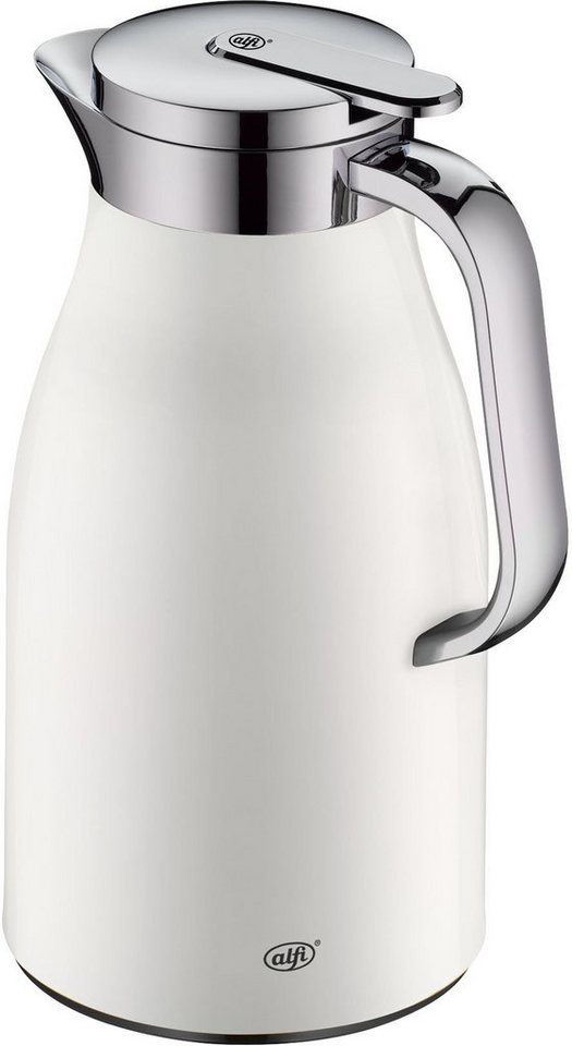 Alfi Isolierkanne SKYLINE, mit Hartglaseinsatz und ergonomischem Griff, 1 l, (1-St), 12h heiß & 24h kalt, Drehverschluss mit bequemem Druckknopf – Bild 3 von 5