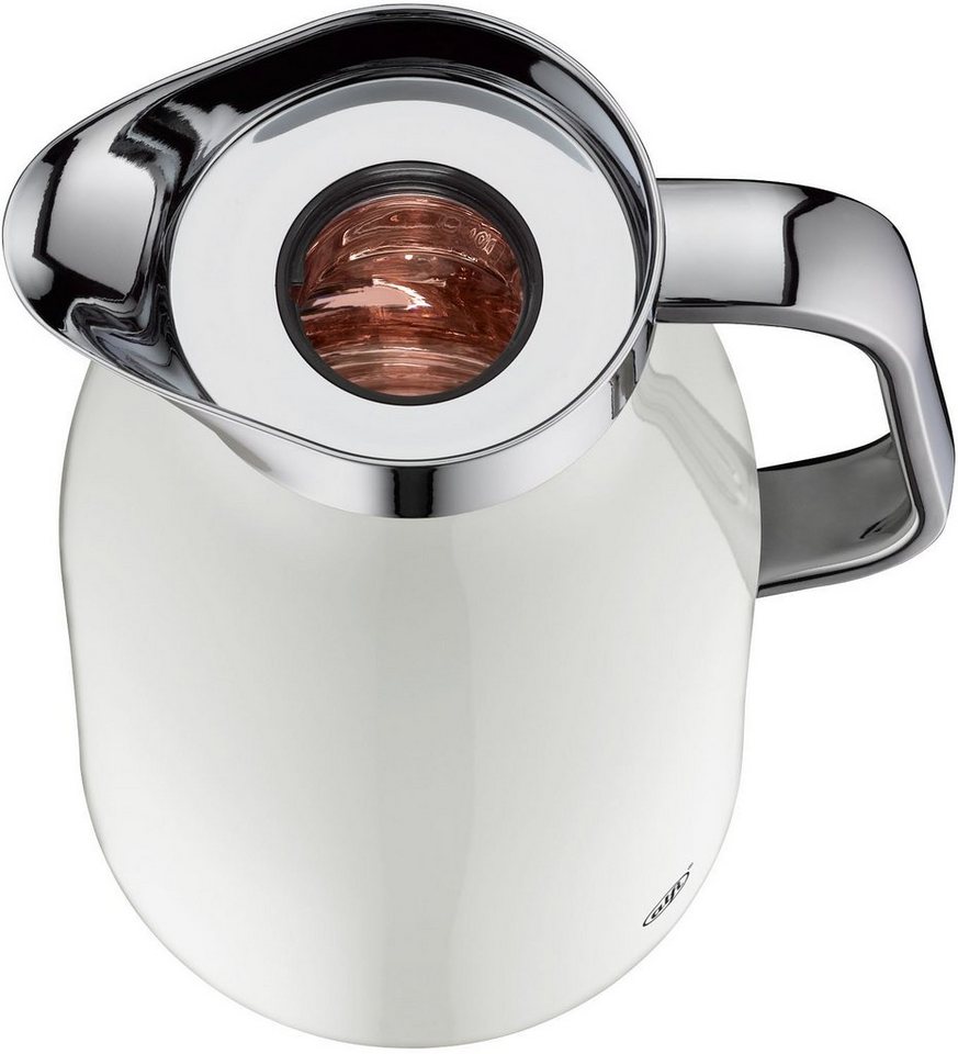 Alfi Isolierkanne SKYLINE, mit Hartglaseinsatz und ergonomischem Griff, 1 l, (1-St), 12h heiß & 24h kalt, Drehverschluss mit bequemem Druckknopf – Bild 5 von 5