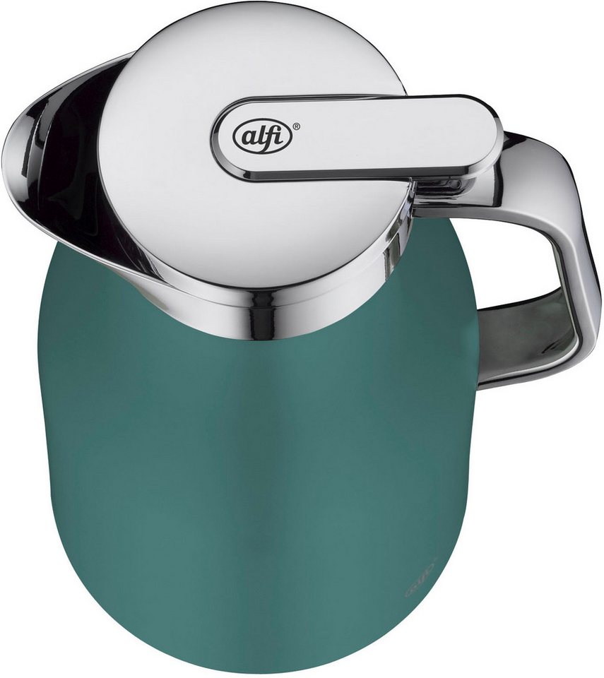 Alfi Isolierkanne SKYLINE, mit Hartglaseinsatz und ergonomischem Griff, 1 l, (1-St), 12h heiß & 24h kalt, Drehverschluss mit bequemem Druckknopf – Bild 5 von 5