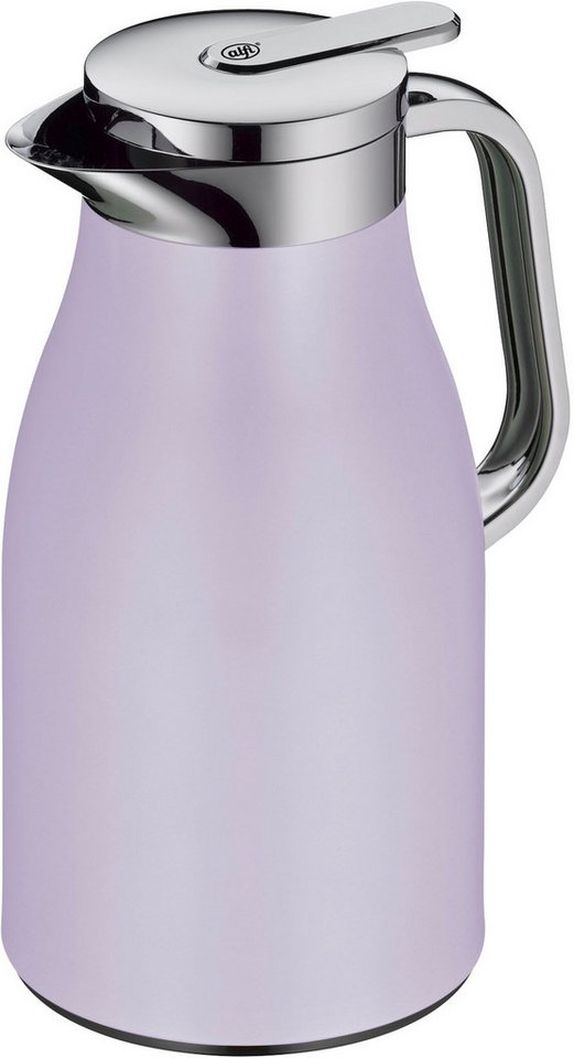 Alfi Isolierkanne SKYLINE, mit Hartglaseinsatz und ergonomischem Griff, 1 l, (1-St), 12h heiß & 24h kalt, Drehverschluss mit bequemem Druckknopf – Bild 4 von 5