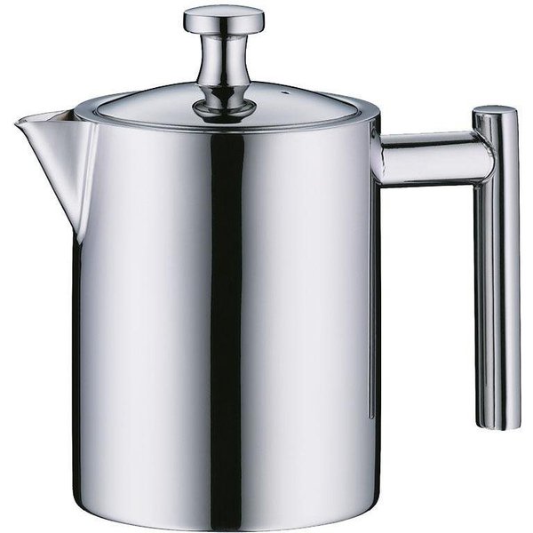 Alfi Teekanne TEA POT, Kanne aus Edelstahl, 0,6 l, (1-St), intergrierter Teefilter für losen Tee, festsitzender Deckel