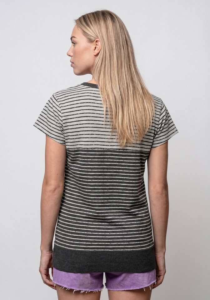 Alife & Kickin Rundhalsshirt CosmaAK B vielseitiges Basic-Shirt mit Streifen und breitem Saum – Bild 3 von 5