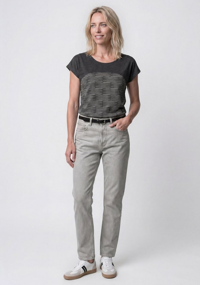 Alife & Kickin Rundhalsshirt FridaAK B vielseitiges Basic-Shirt mit Herzaufnäher und rundem Saum – Bild 4 von 5