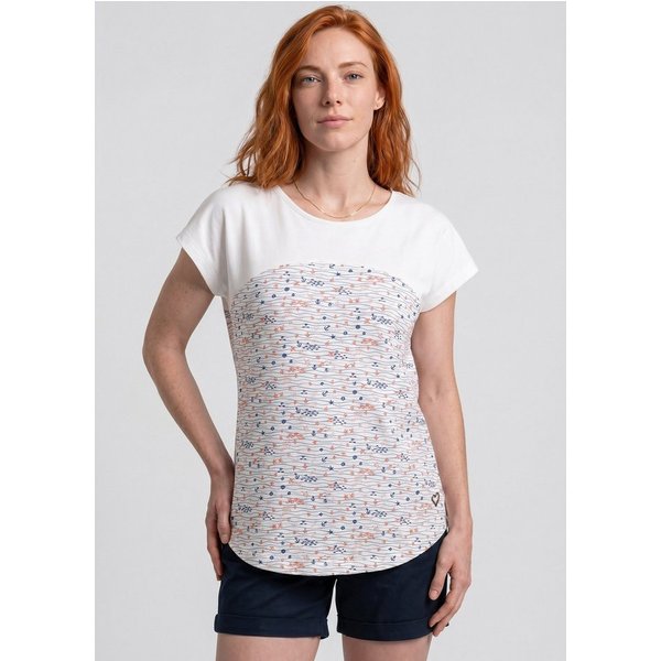 Alife & Kickin Rundhalsshirt FridaAK B vielseitiges Basic-Shirt mit Herzaufnäher und rundem Saum