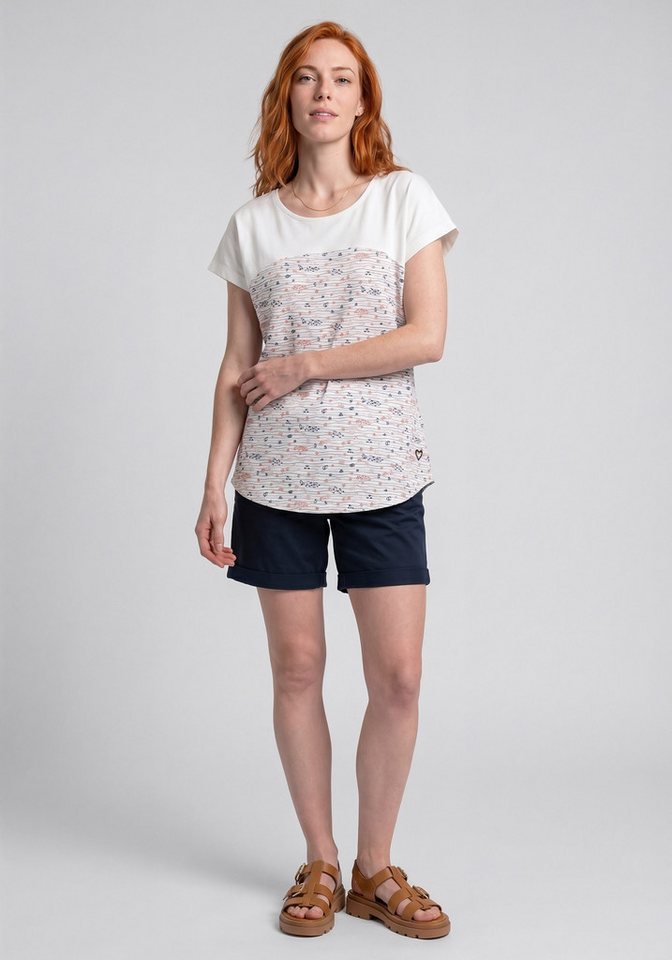 Alife & Kickin Rundhalsshirt FridaAK B vielseitiges Basic-Shirt mit Herzaufnäher und rundem Saum – Bild 4 von 5