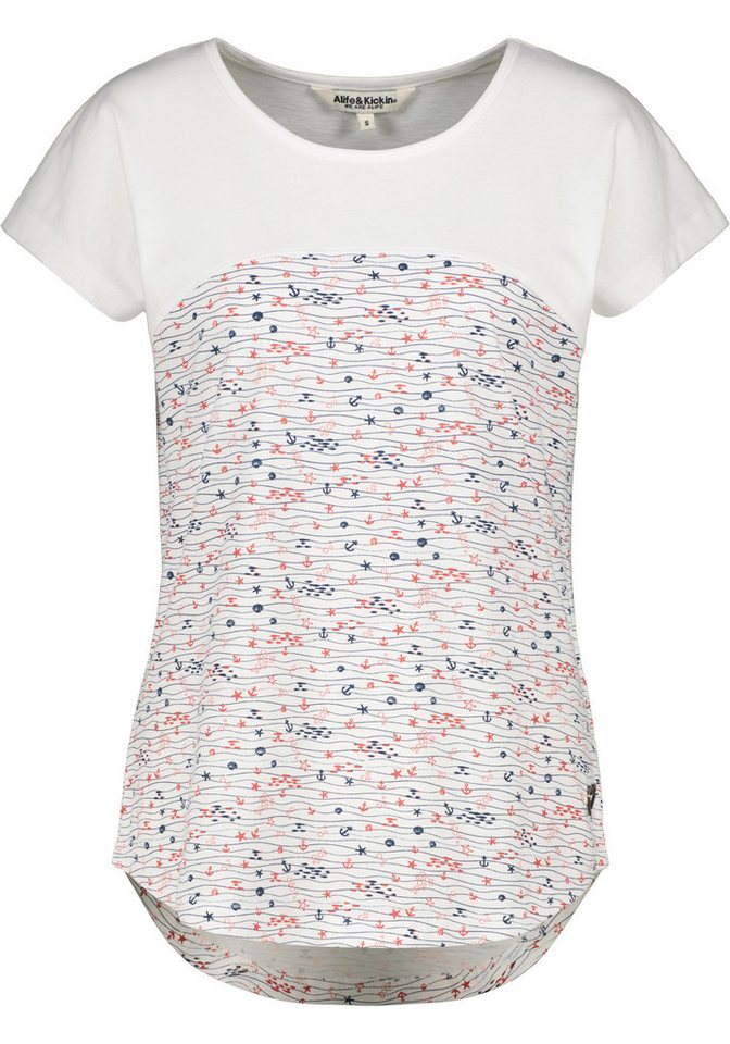 Alife & Kickin Rundhalsshirt FridaAK B vielseitiges Basic-Shirt mit Herzaufnäher und rundem Saum – Bild 5 von 5