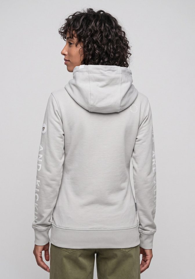 Alife & Kickin Sweatjacke JessyAK A leichte Kapuzensweatjackemit Logo-Schriftzug auf den Ärmeln – Bild 2 von 5