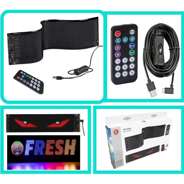 All Ride LED Panel Devil's Eye für LKW, Fahrerhausbeleuchtung, LED fest integriert, Farbwechsler, LKW Teufelsaugen