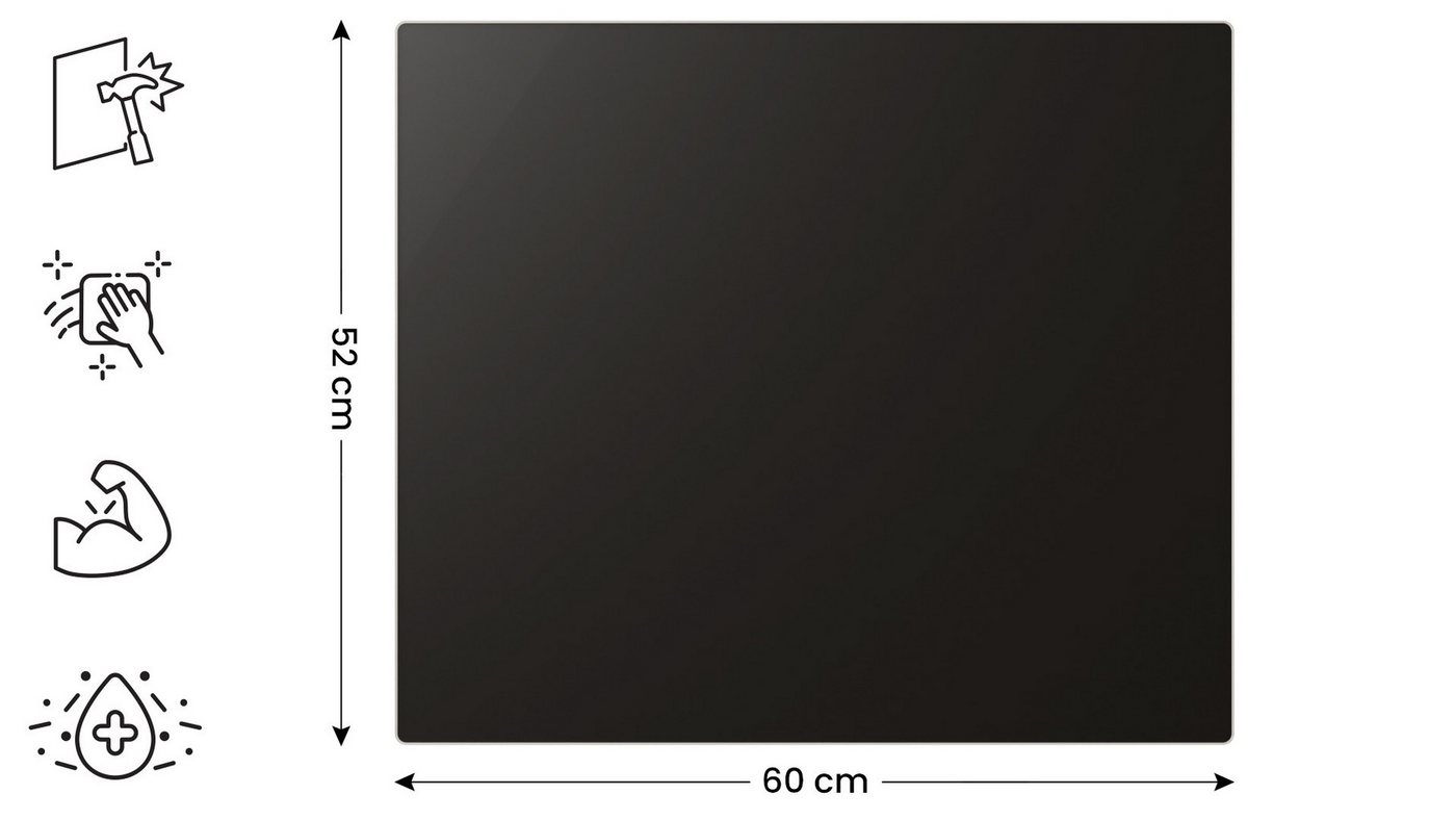 ALLboards Schneidebrett Glas Herdabdeckplatte Schneidebrett 52×60 cm Arbeitsplatte – Bild 2 von 5
