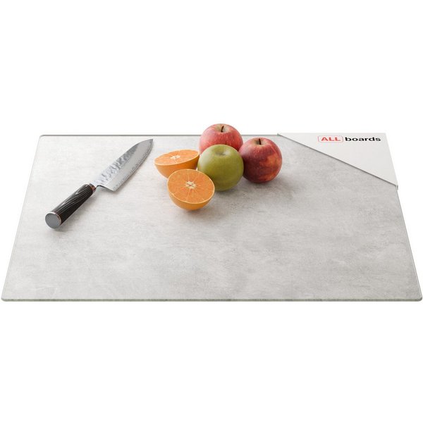 ALLboards Schneidebrett Glas Herdabdeckplatte Schneidebrett 52×60 cm Arbeitsplatte