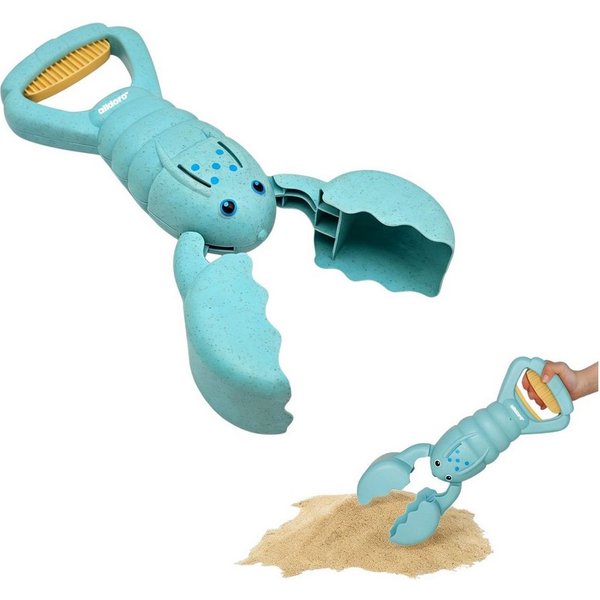alldoro Sandform-Set Sandgreifer Hummer hellblau - Sandspielzeug für Kinder ab 3 Jahren, Tierisches Outdoor-Spielzeug für Sandkasten, Spielplatz & Strand