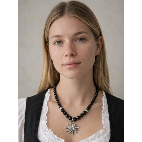 Allgäu Rebell Collier Heidi, mit Edelweiß Anhänger