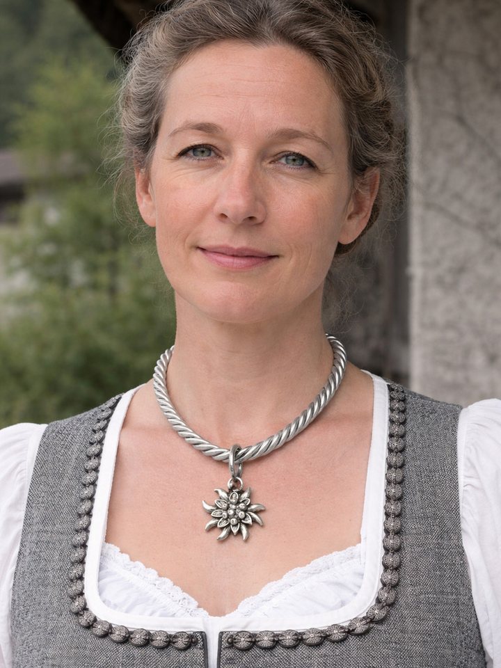 Allgäu Rebell Collier Marlene, mit Edelweißanhänger – Bild 2 von 2