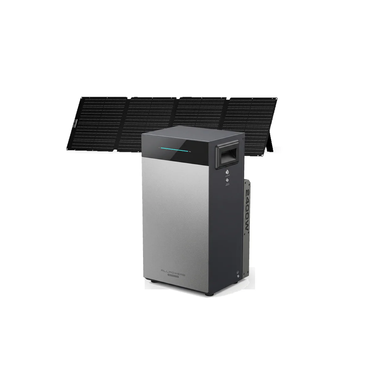 ALLPOWERS BS2500 Balkonkraftwerk Speicher 2,6 kWh + SE200 200W Solarpanel Set - BS2500 Pro + 1x SE200