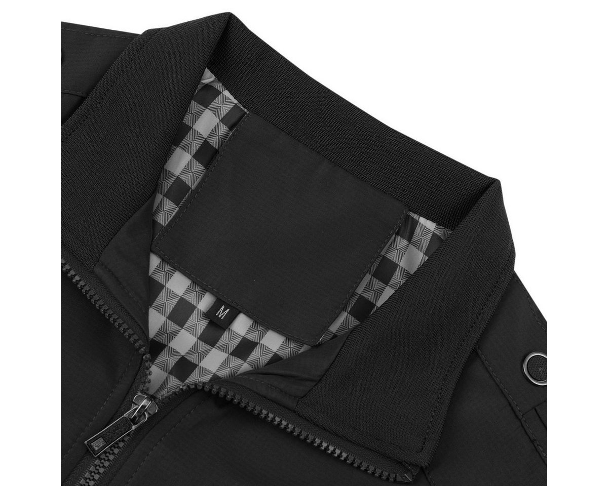 Allthemen Bomberjacke Leichte Übergangsjacke mit 2 Reißverschlusstaschen – Bild 3 von 5