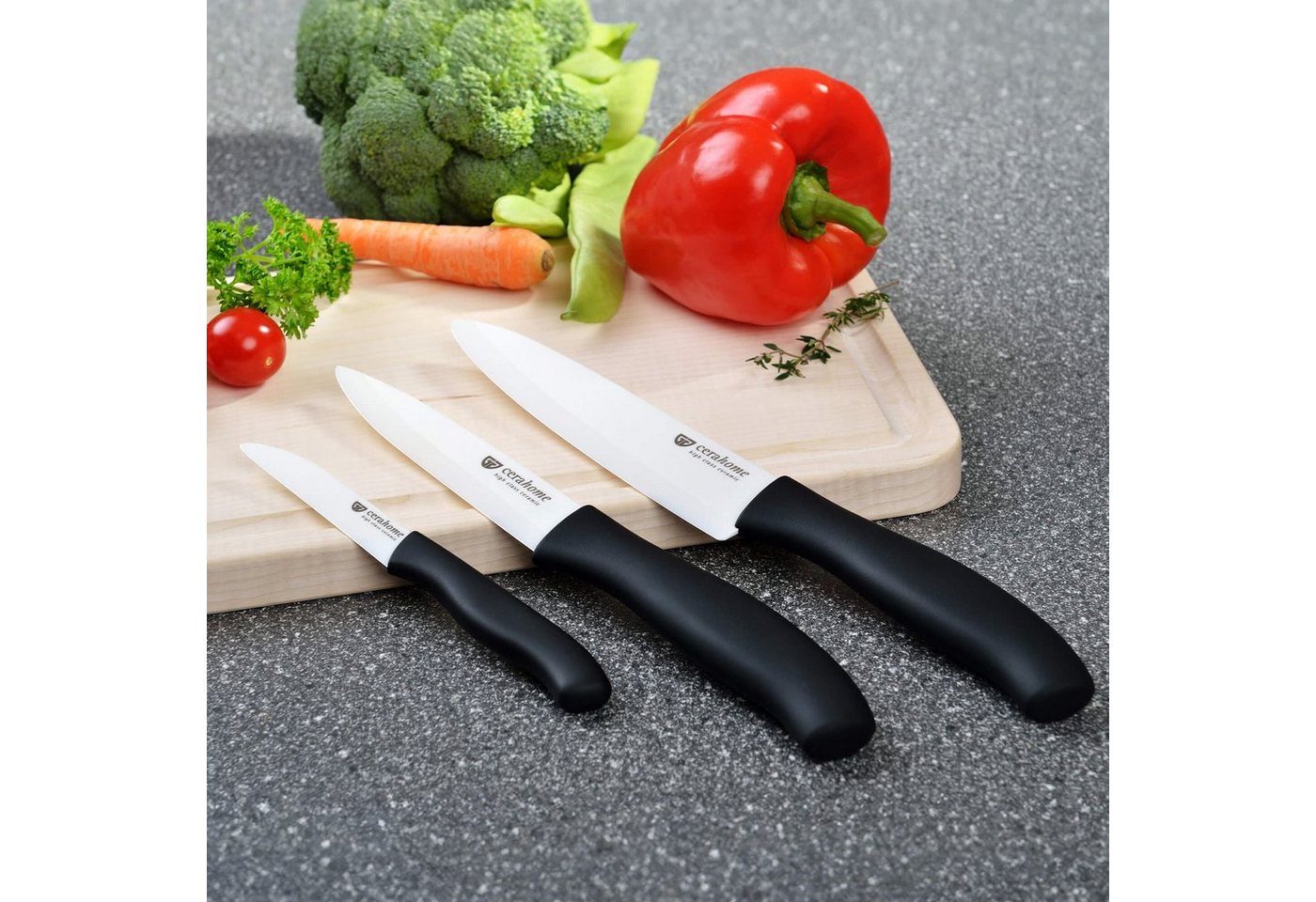 GRÄWE Allzweckmesser GRÄWE Keramik-Messerset 3-teilig – Bild 4 von 5