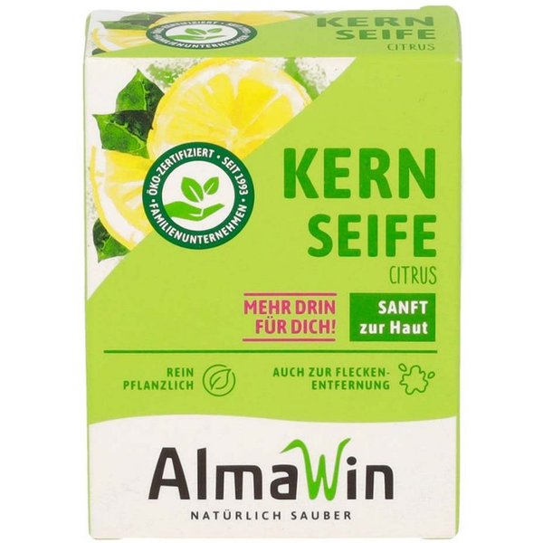 AlmaWin Kernseife "Citrus" Stück, 100 g
