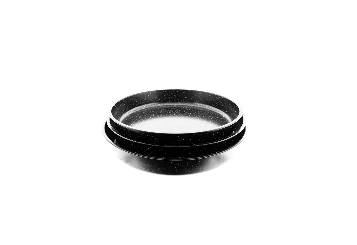 Almina Backblech 3er Set Backblech aus Granit Schwarz 32/36/40 cm Backofenblech, (3-St) – Bild 3 von 5